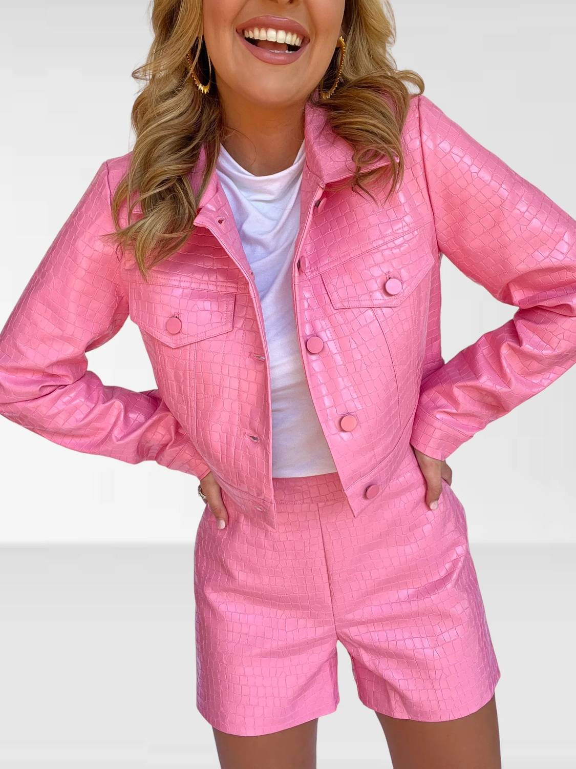 Pinch - Faux Croc Jacket
