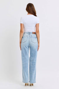 Judy Blue - High Waist Destroyed 90's Straight Jeans