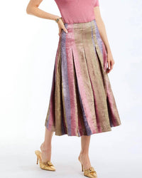 Mestiza New York Seville Midi Skirt in multi - women's skirt - detail view