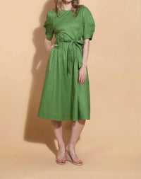 Jessie Liu - Puff Sleeve Cotton Dress