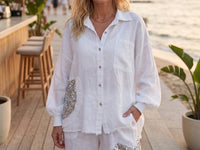 Made In Italy - Amore Linen Button-Down Shirt