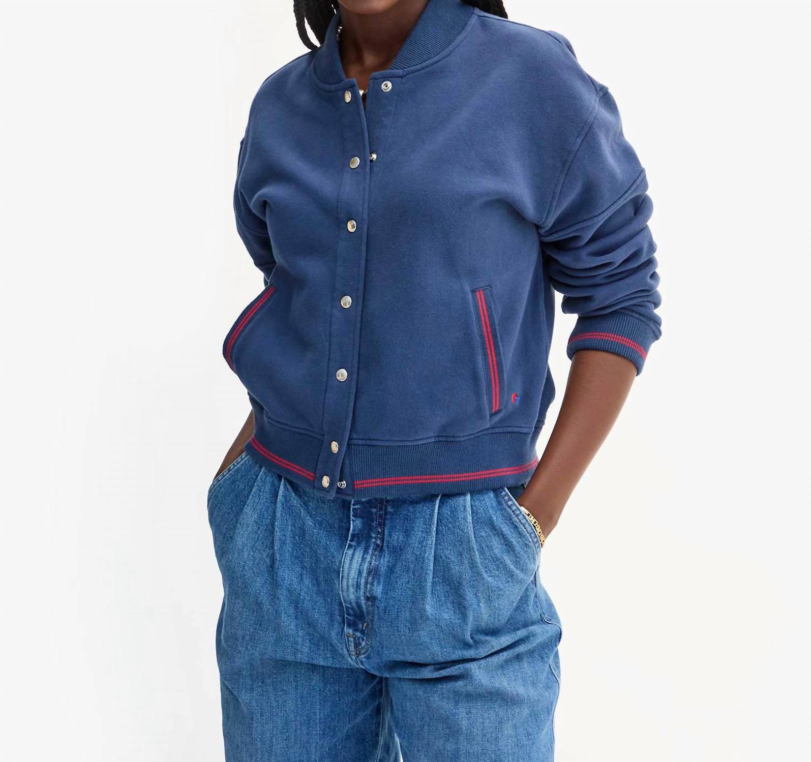 Clare V. - Le Varsity Snap Jacket