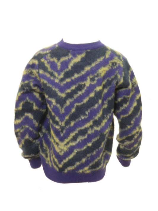 Kids Button-Up Zebra Print Cardigan