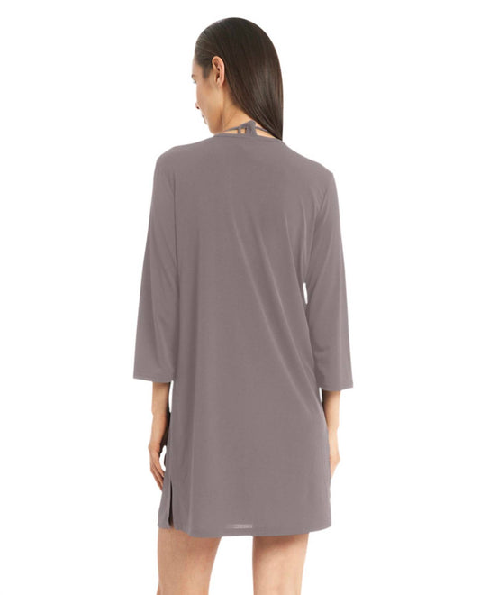 Jordan Taylor - Quintessential 3/4 Sleeve Keyhole Cover-Up Dress