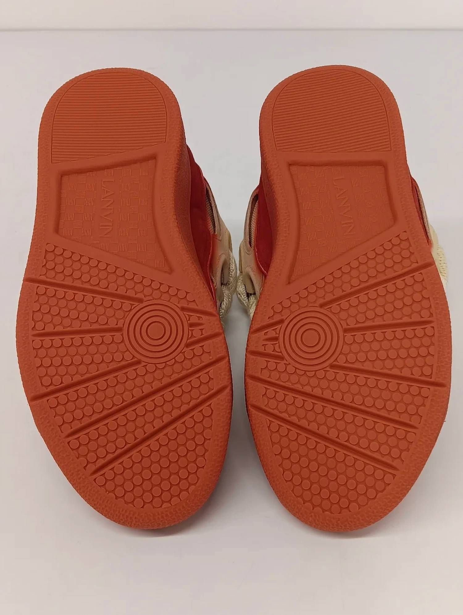 LANVIN Women's Curb Radiant Spray Effect Low Top Sneakers in yellow red - women's sneaker - view 10
