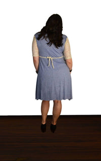 Tough Luv - Lace Sleeve Goddess Pocket Dress