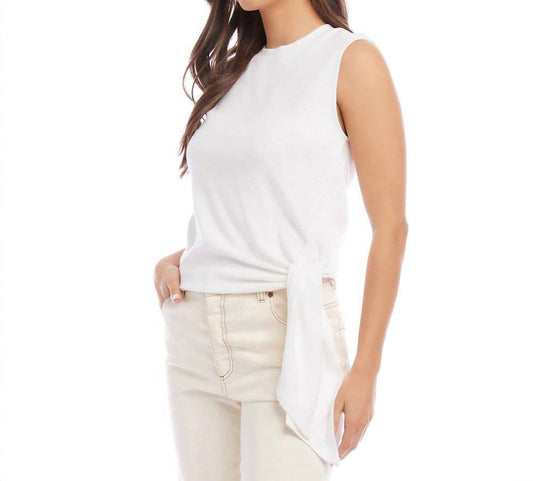 Karen Kane - Sleeveless Side-tie Top - Petite Size