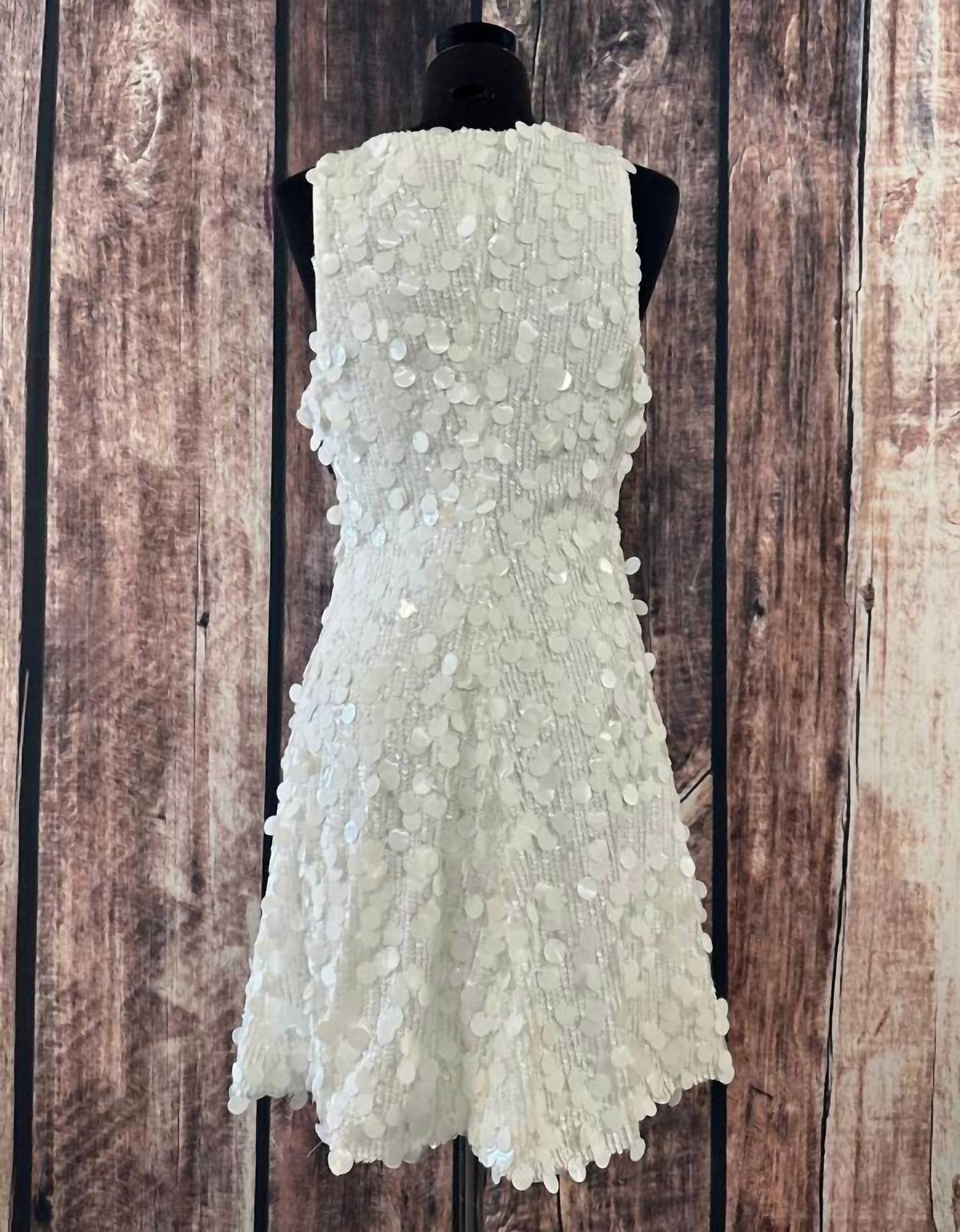 Trina Turk - Score Sleeveless Sequin Skater Mini Dress