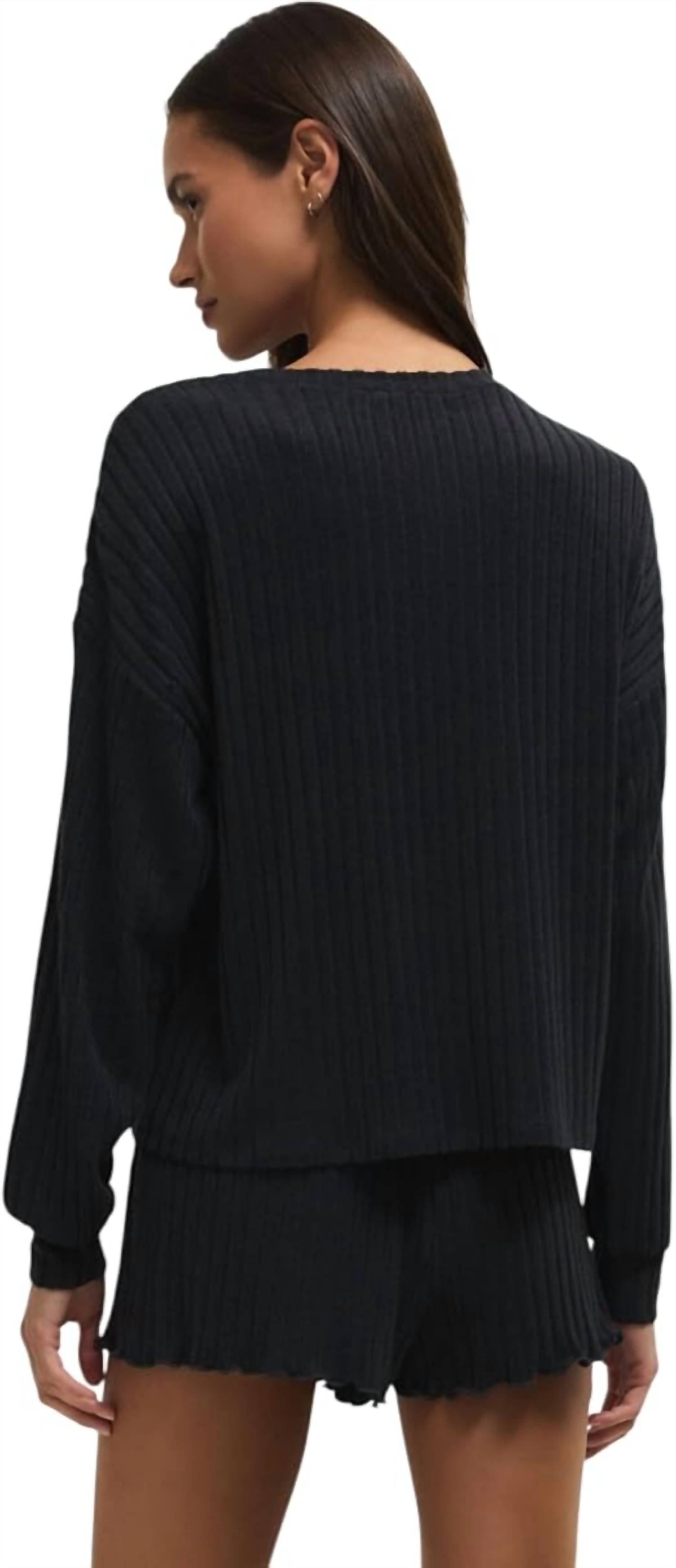 Z Supply - Daydream Rib Long Sleeve Top