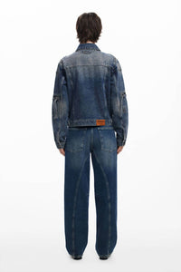 Desigual Women’s Studded Denim Jacket in blue - women's jacket - alternate view