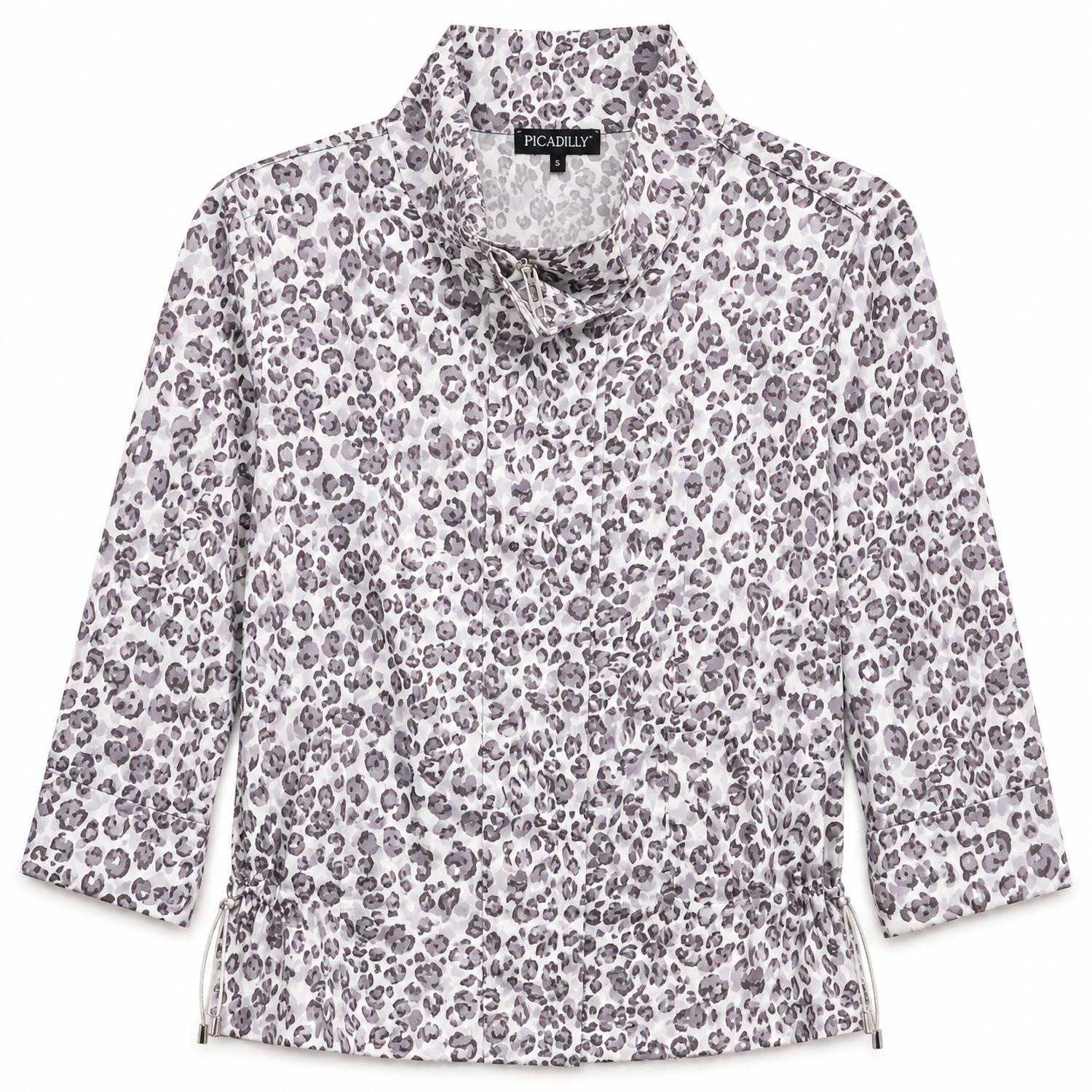 Picadilly - Leopard Print Zip Front Jacket