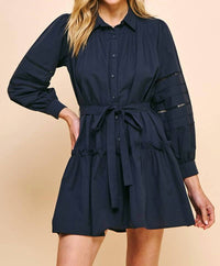 Pinch - Button Down Belted Mini Dress