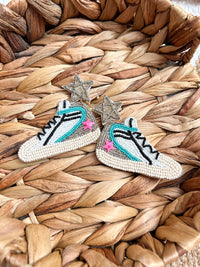 White Label - Women's Beaded Sneaker Earrings