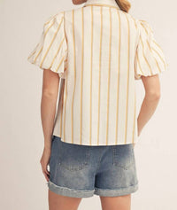 Jodifl - Boots Galore Striped Button Up Shirt
