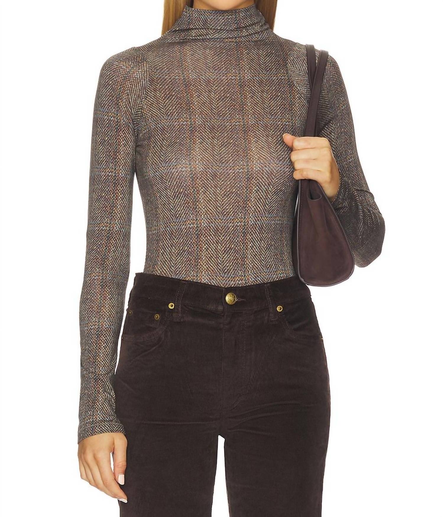 Rag & Bone - Shaw Paneled Long Sleeve Turtleneck Tee