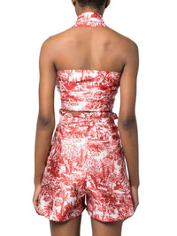 Philosophy Di Lorenzo Serafini - Toile De Jouy Radzmir Crop Top