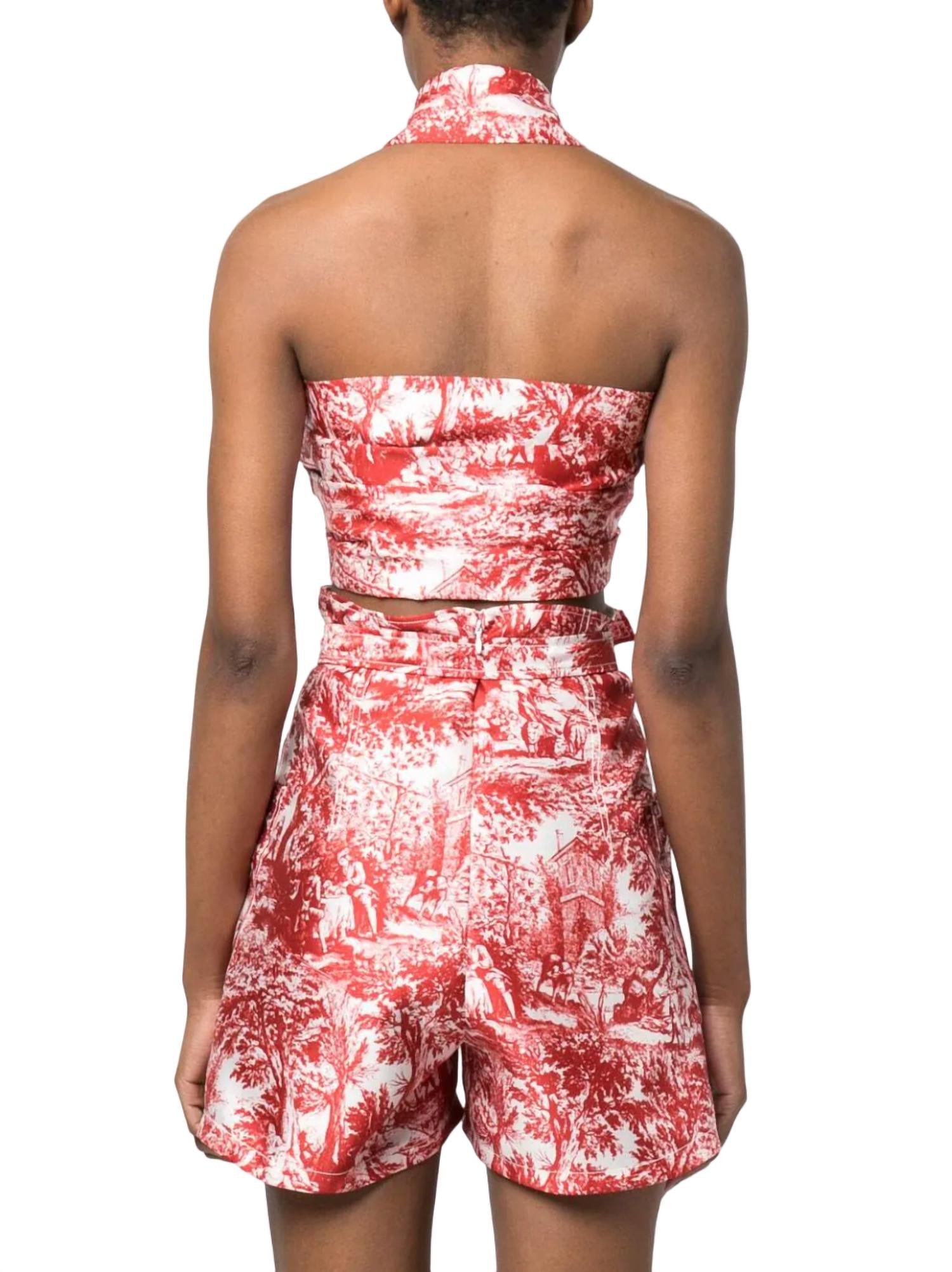 Philosophy Di Lorenzo Serafini - Toile De Jouy Radzmir Crop Top