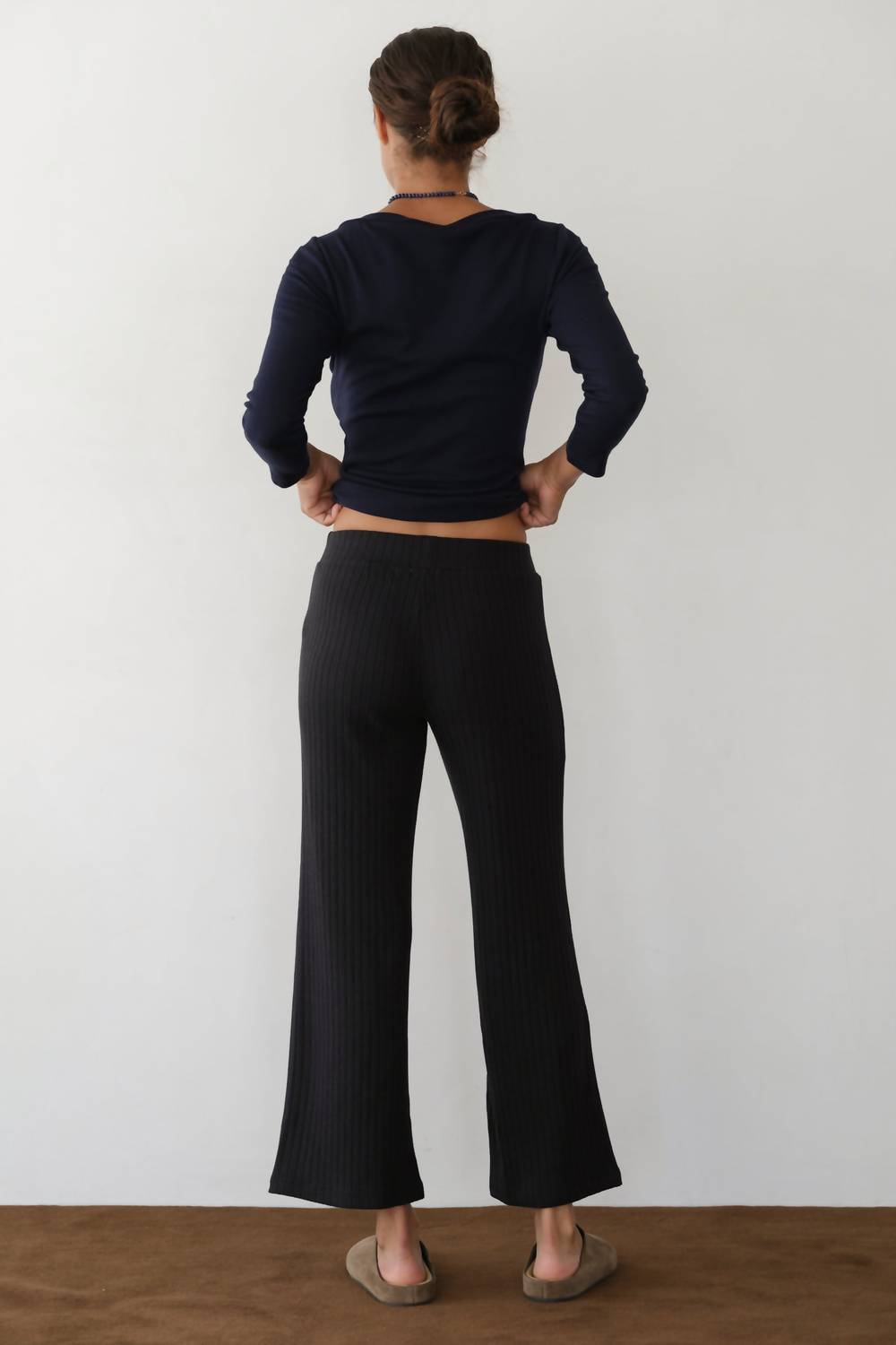 Donni. - Sweater Rib Kick Flare Pants