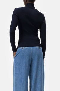 Closed - Half Zip Fine-knit Top