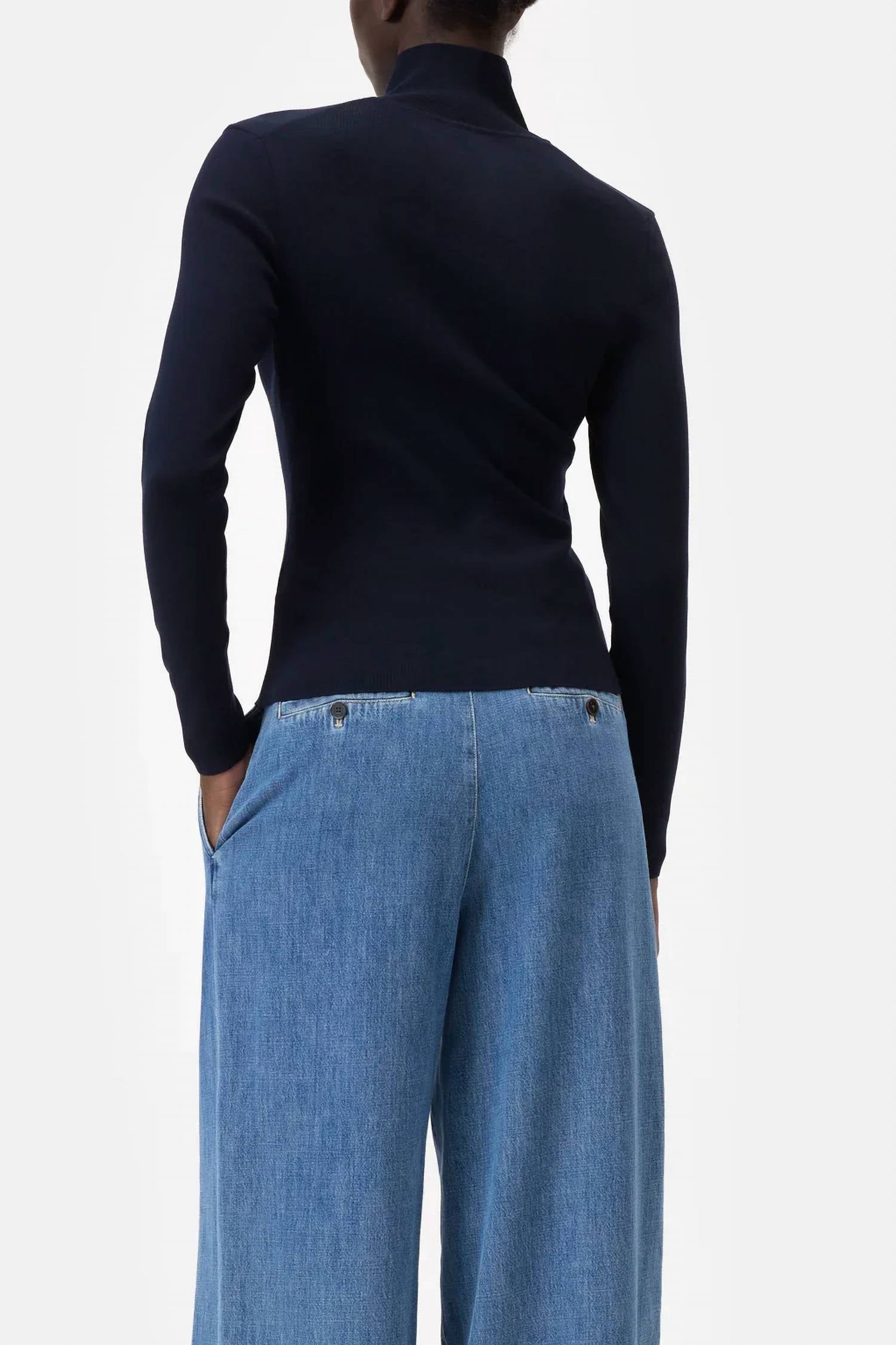 Closed - Half Zip Fine-knit Top