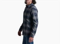 KUHL Men's Law Flannel Top in steel blue - men's shirt - alternate view