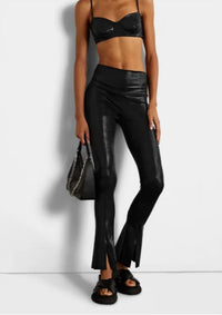 Norma Kamali - Lame Stretch Jersey Flared Pants