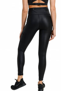 Mono B - High Waist Metallic Leggings