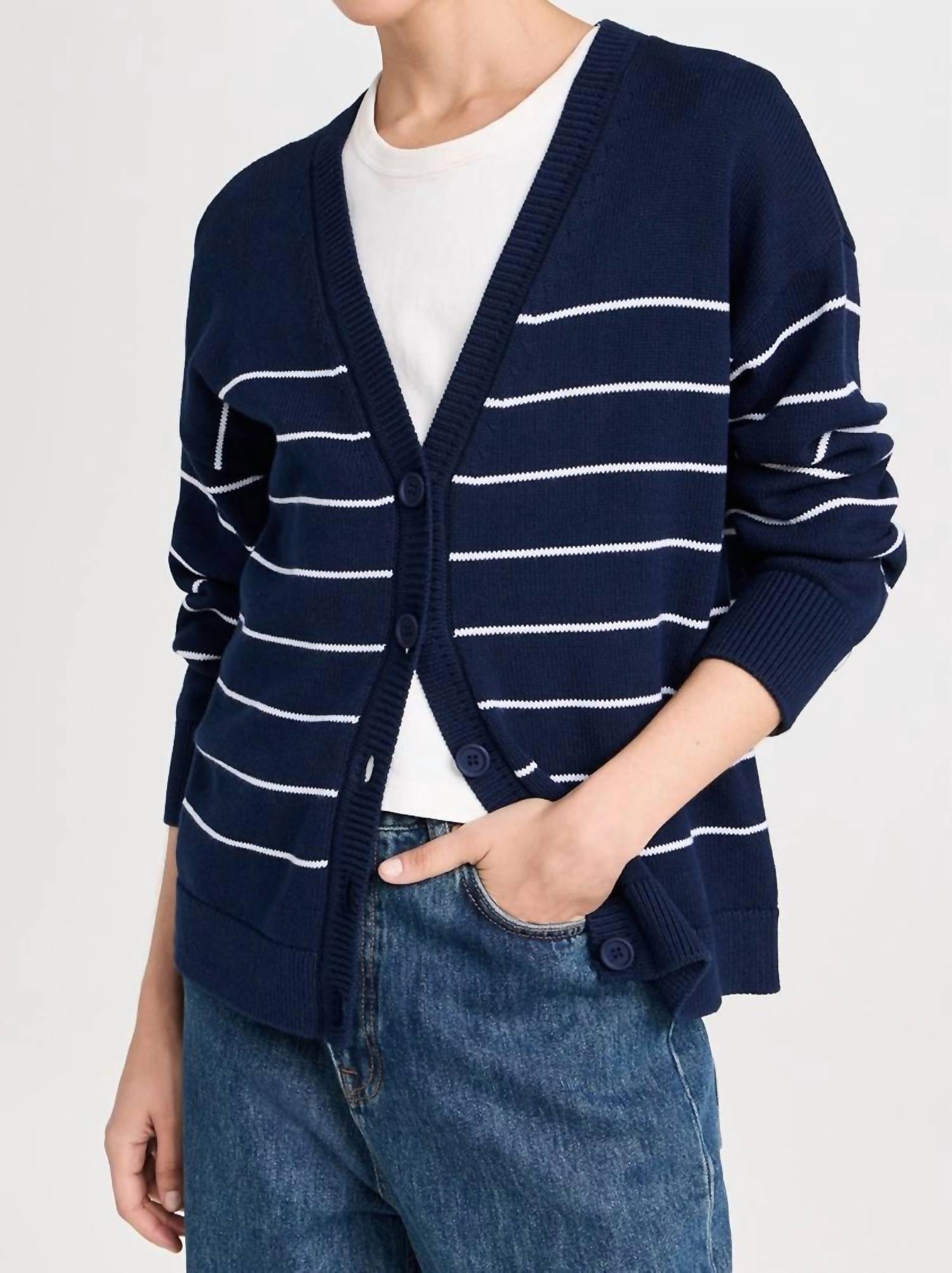 525 America - Sarah Relax Stripe Cardigan