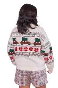 Wishlist - Christmas Tree Car Fair Isle Sweater