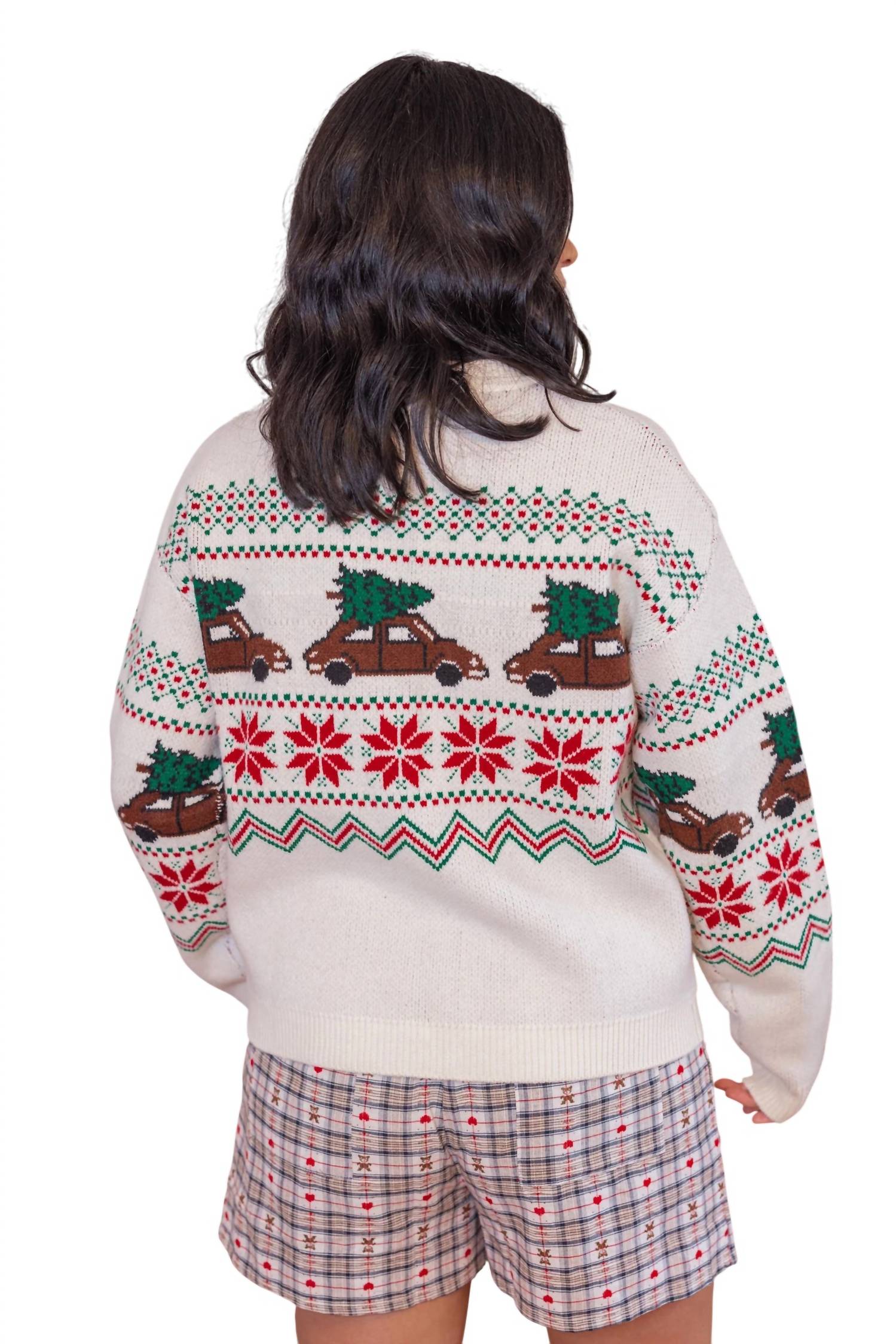 Wishlist - Christmas Tree Car Fair Isle Sweater