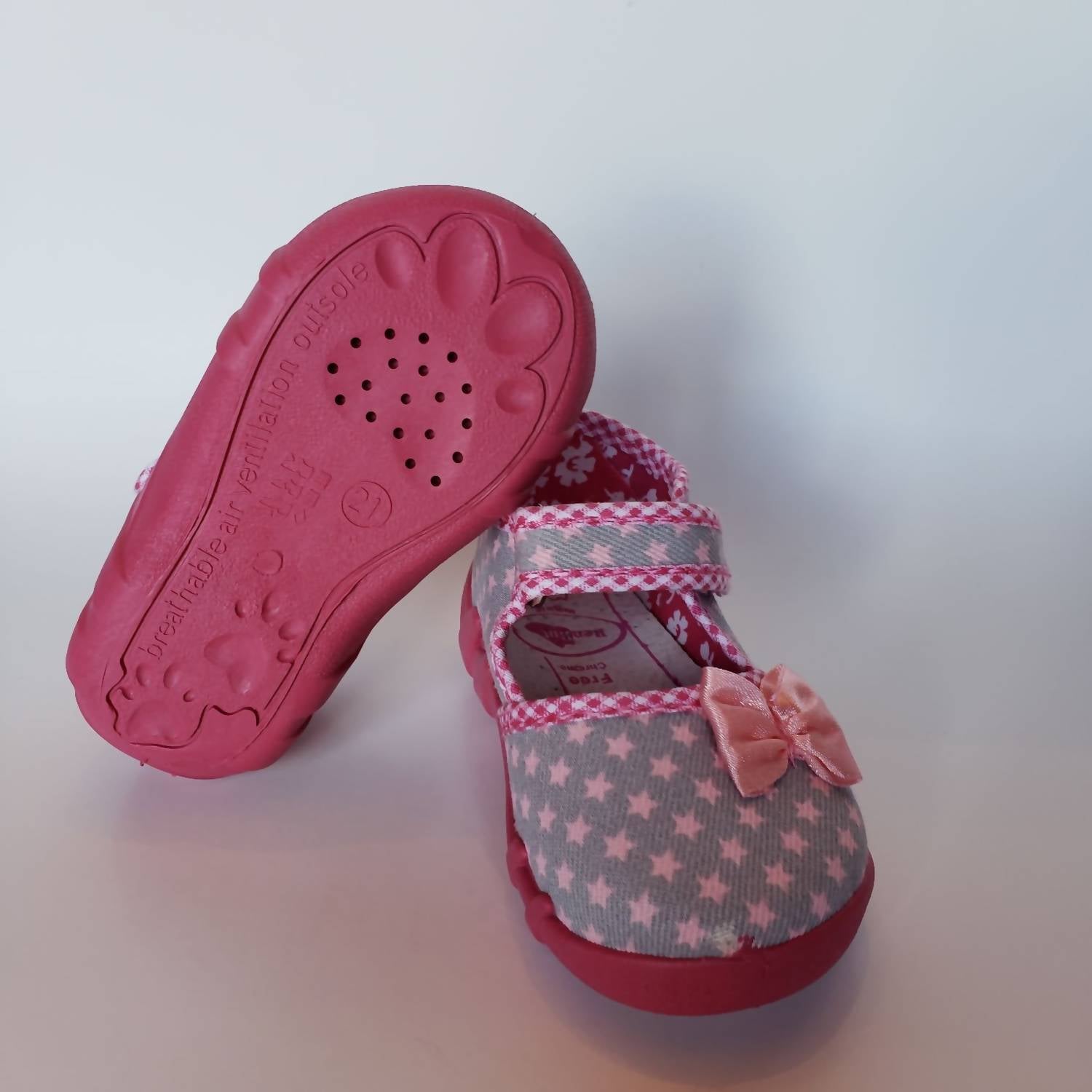 Renbut Shoes - Girl's Velcro Strap Mary Jane Casual Flat
