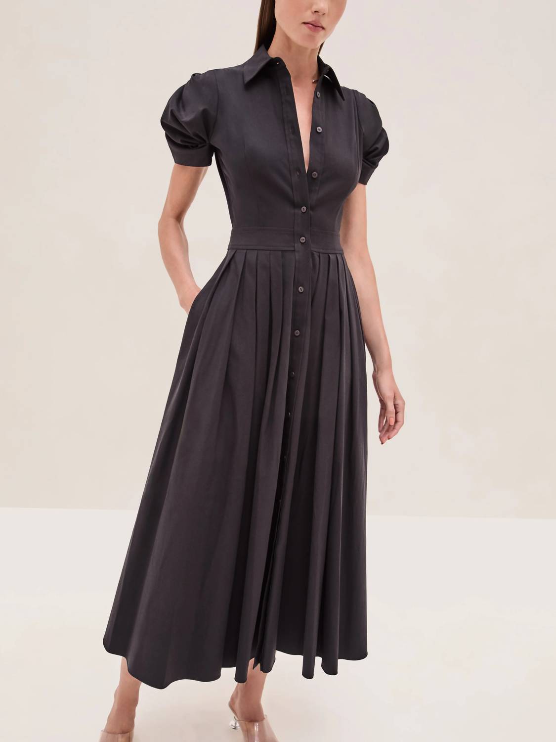 Alexis - Gyles Button-down Midi Dress