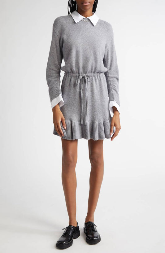 Cinq A Sept - Kiana Pearl Necklace Long Sleeve Sweater Dress