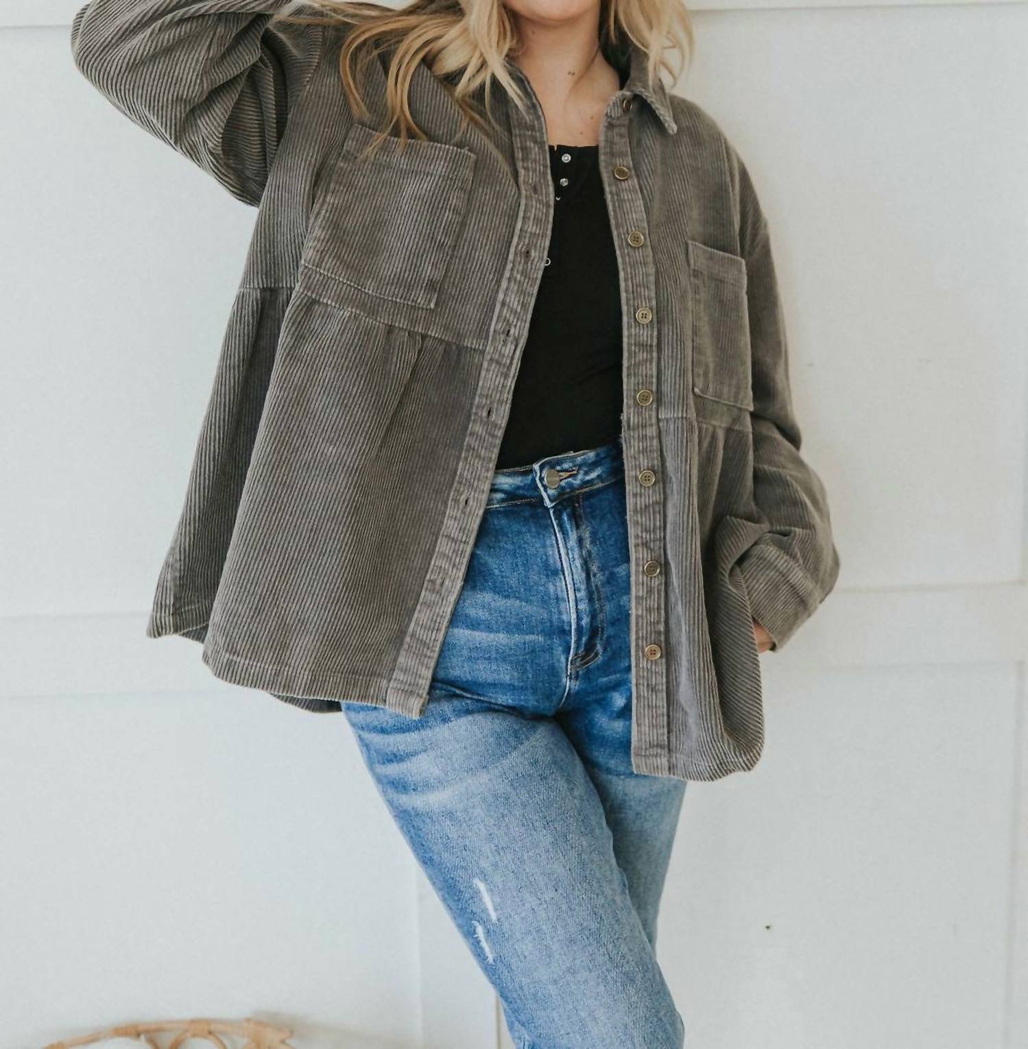 Ee:Some - Dream On Corduroy Shirt