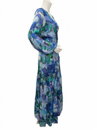 Qishma - Women's Long Sleeve Floral Wrap Dress