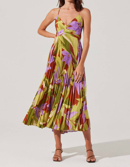 Astr - Blythe Print Midi Dress
