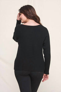 Allie Rose - Soft Ribbed Fine Gauge Pullover