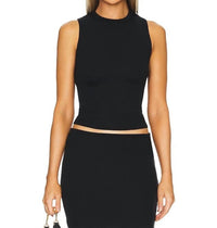 Lna - X Back Ribbed Top