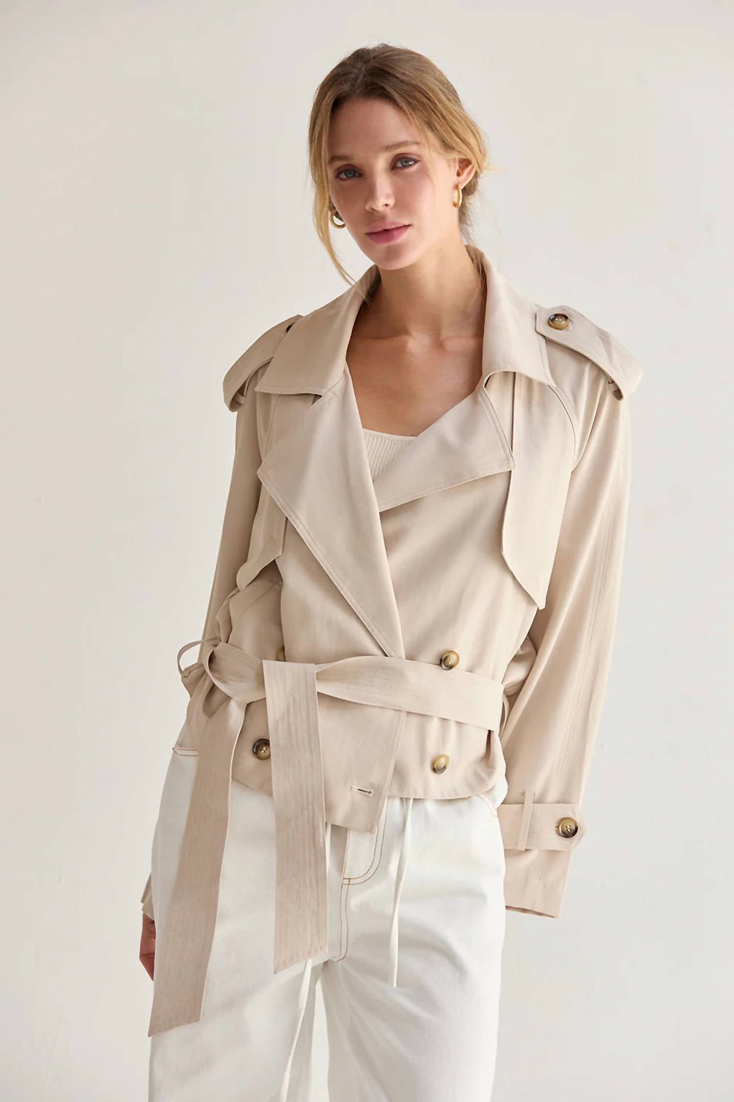 Crescent - Long Sleeve Trench Coat