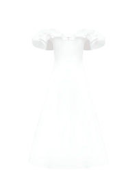 Leo Lin - Annie Off Shoulder Frill Midi Dress