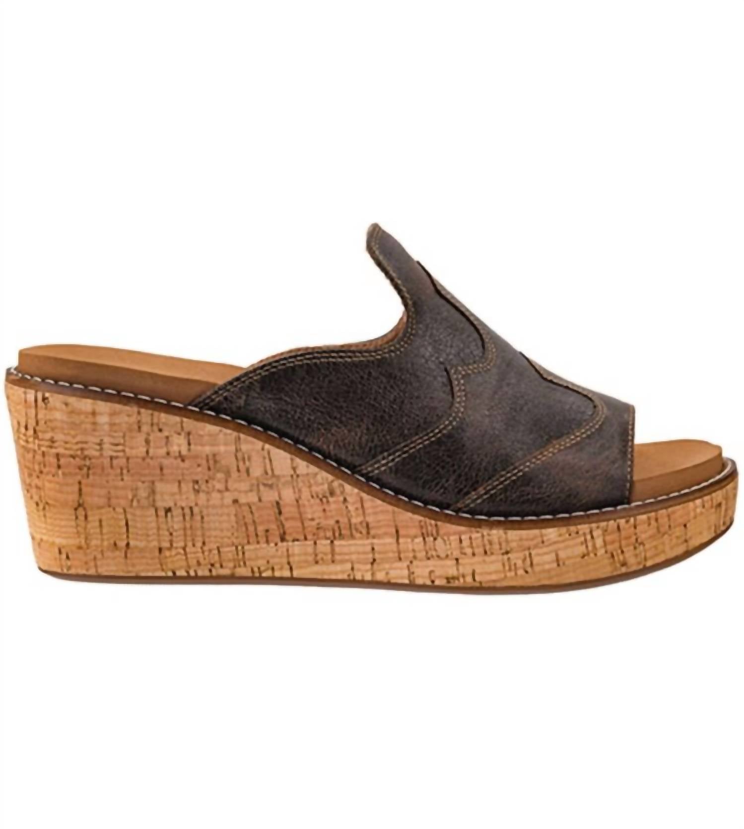 Corkys Footwear Women's Neon Moon Crinkle Sandals in espresso - women's sandal