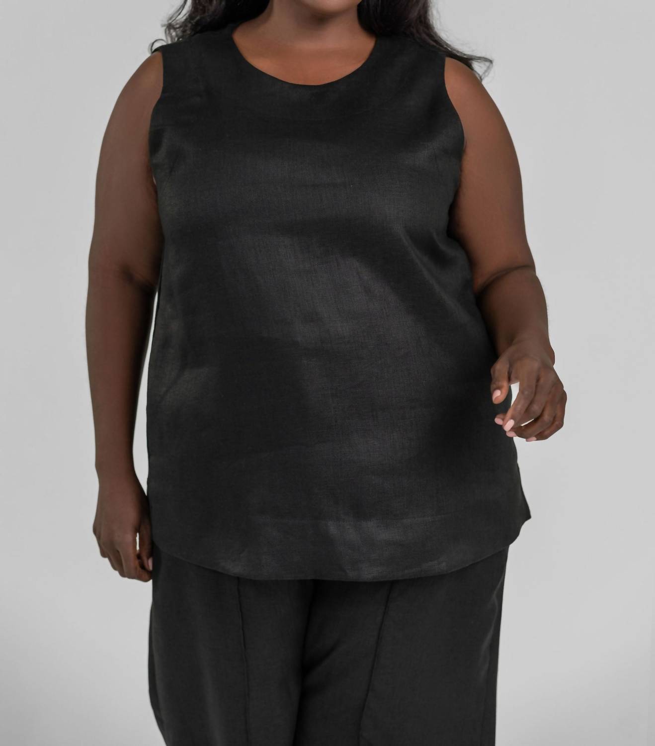 Adriana Contreras - Ava Linen Tank Top - Plus