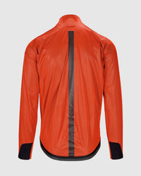 Assos Men's Quipe Targa Riding Rain Jacket in propeller orange - men's jacket - detail view