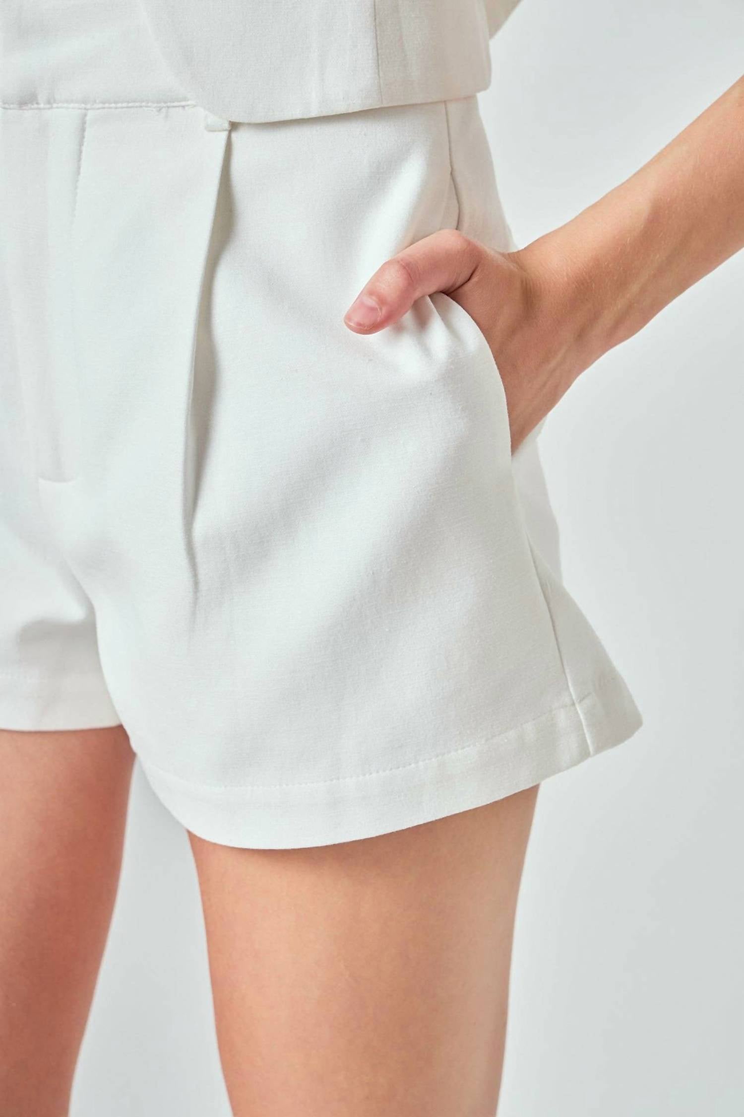 Endless Rose - Linen Pintuck Shorts