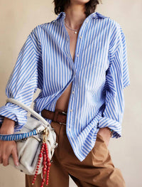 Free People - Sabine Striped Articulated Shirt