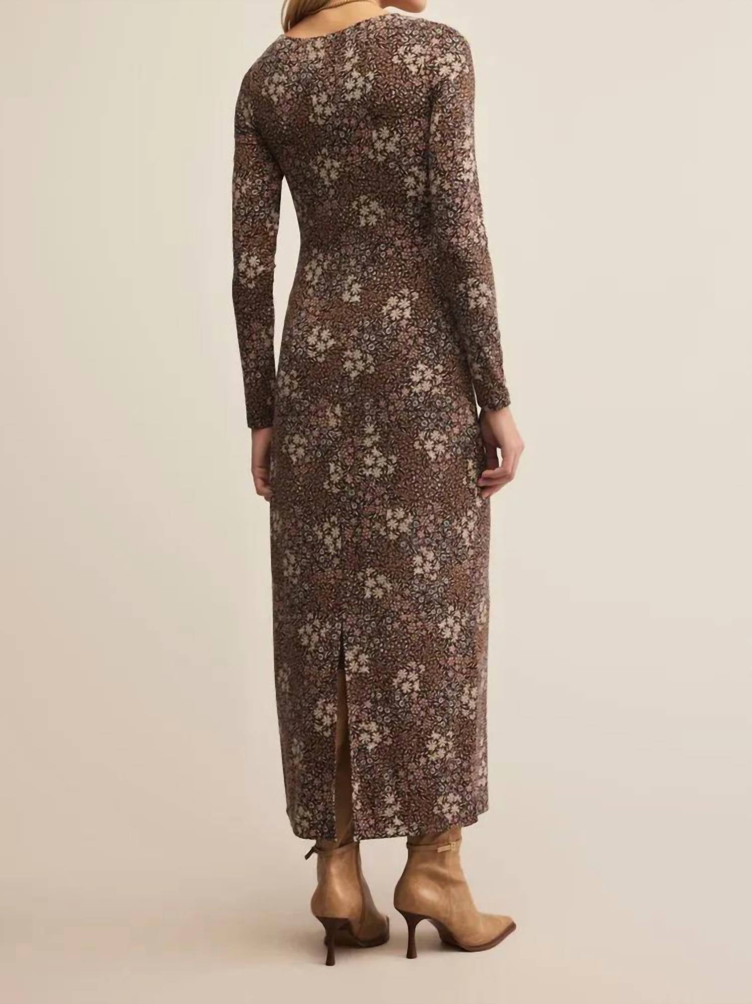 Z Supply - Exhale Sable Floral Midi Dress