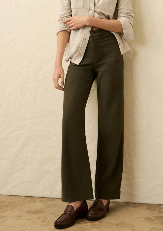 Faherty - Stretch Terry Patch Pocket Wide-leg Pant