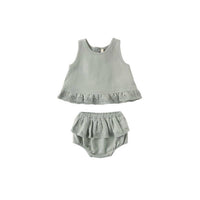 Quincy Mae - Girl's Ruffled Tulip Top Bloomer Set