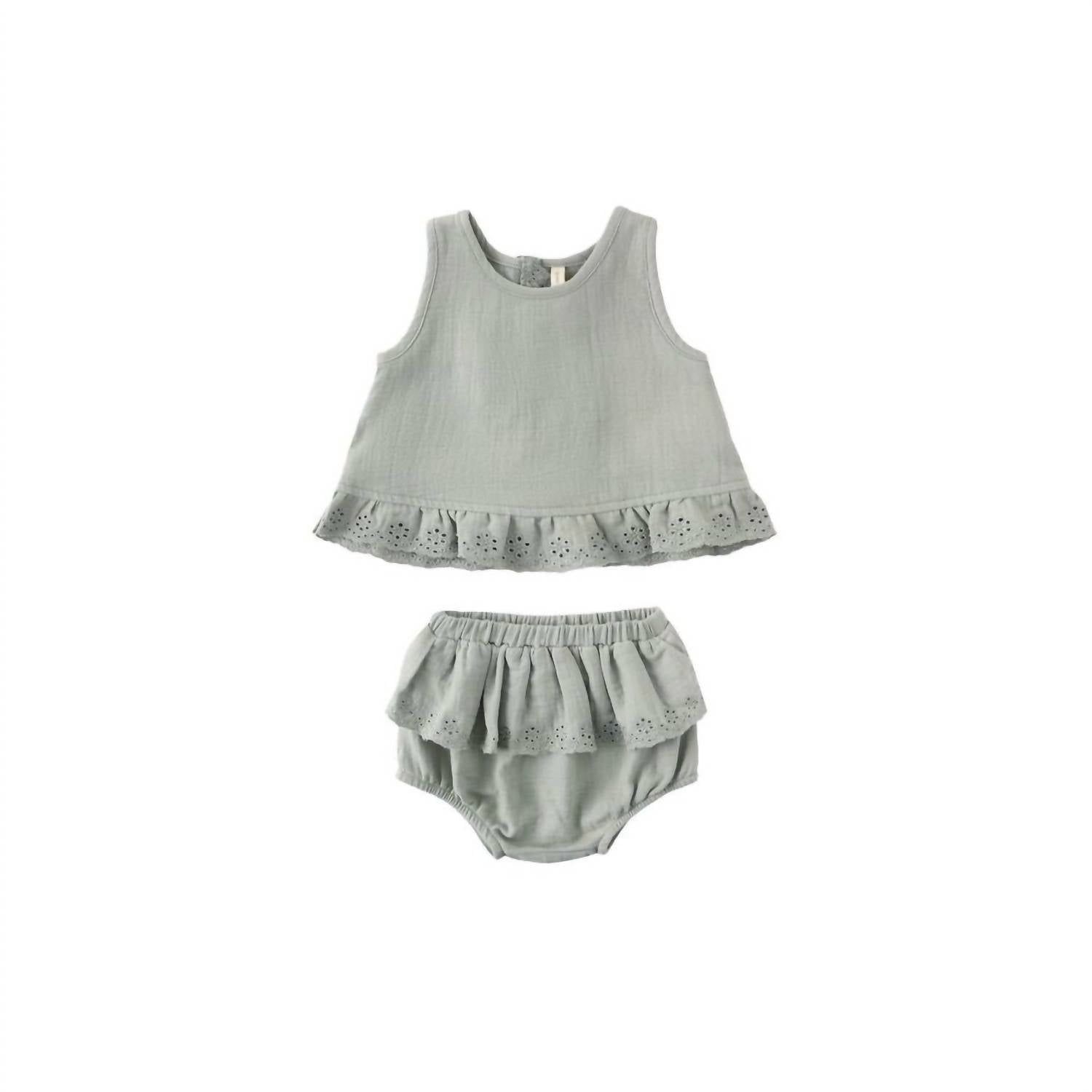 Quincy Mae - Girl's Ruffled Tulip Top Bloomer Set
