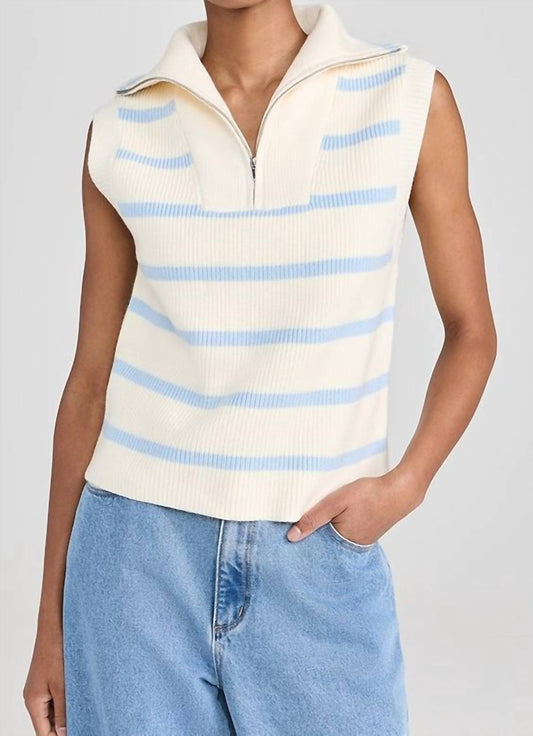 English Factory - Striped Hald Vest Knit Vest